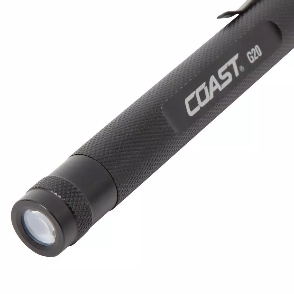Coast G20 Inspection Beam LED Penlight, Aluminum, Black