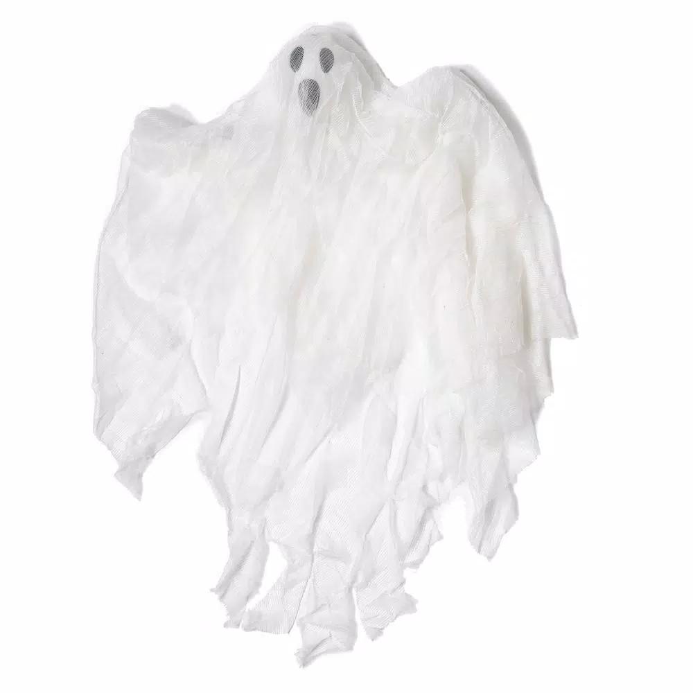 Worth Imports 35 in. Hanging Ghost Decorations, Set of 2 - White Gauzy Halloween Hanging Decor