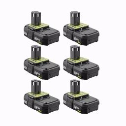 Ryobi 18V ONE+ 2.0 Ah Compact Lithium-Ion Battery (6-Pack) thumbnail 1