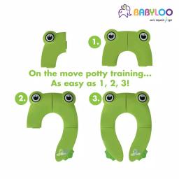 Babyloo Green Frog Folding Potty Training Toilet Seat with Travel Bag thumbnail 5
