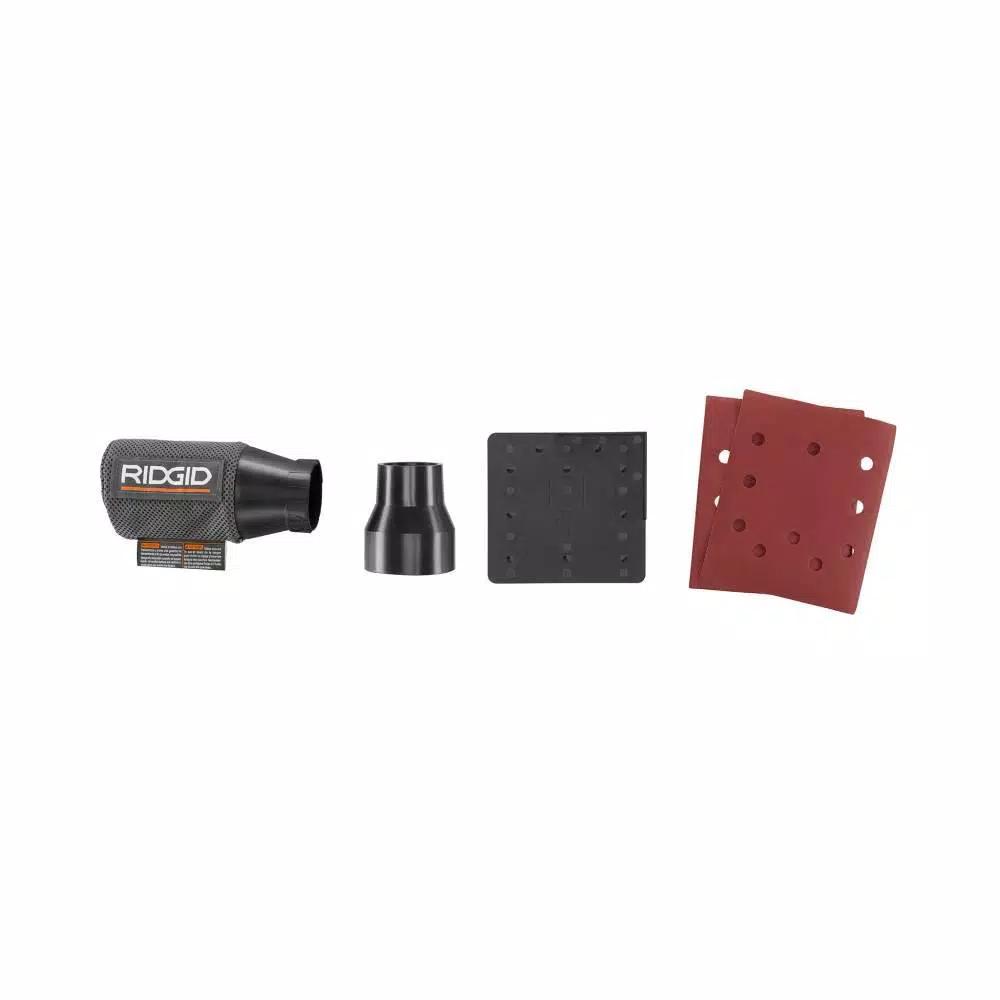 RIDGID 18V OCTANE Cordless Brushless 3-Speed 1/4 Sheet Sander Kit with 2.0 Ah Battery and Charger