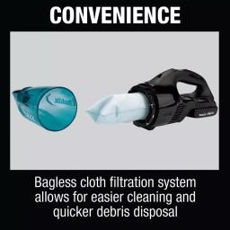 Makita 18V LXT Brushless Cordless Vacuum Kit with 2.0Ah Battery and Black Cyclonic Attachment thumbnail 11