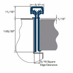 Global Door Controls 83 in. Full Mortise Continuous Hinge FM2 Heavy Duty, Duranodic Finish thumbnail 2