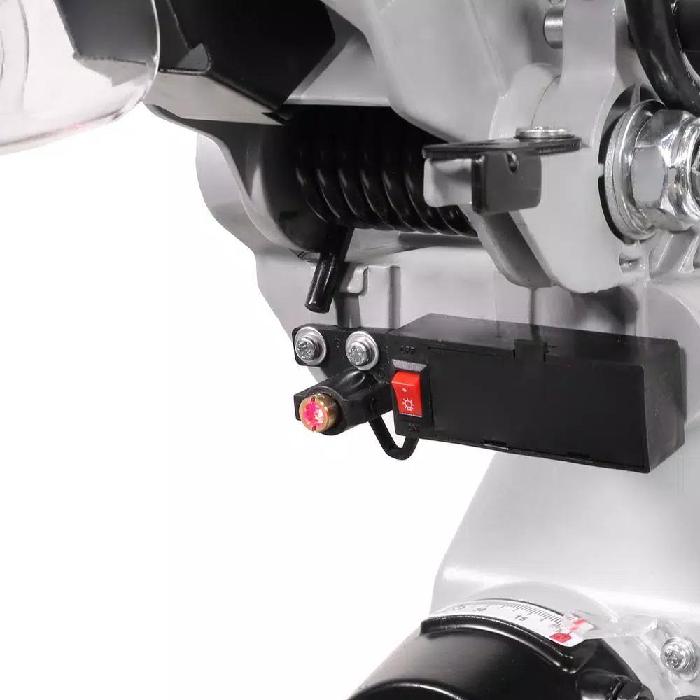 XtremepowerUS 12 in. 15 Amp 4,000 RPM Corded Single-Bevel Sliding Compound Miter Saw