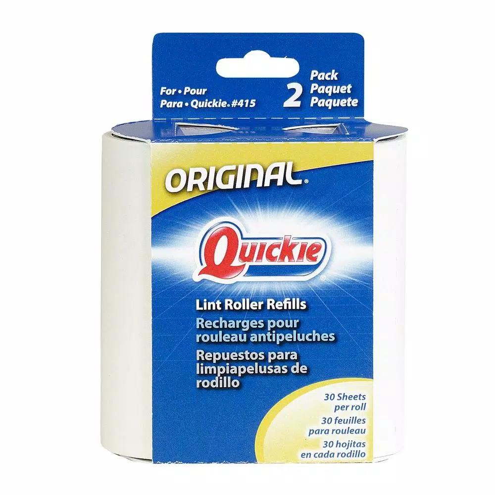 Quickie Lint Roller Refills, 2-Pack, 60 Perforated Sticky Sheets