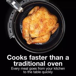 Proctor Silex 5.2 Qt. Black Air Fryer with 60-Minute Timer and 1700W Power thumbnail 8