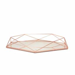 Umbra Prisma Modern Copper Wall Mirror, Metal and Glass Accent Mirror thumbnail 4