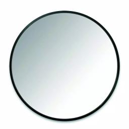 Umbra HUB Contemporary Round Mirror with Black Rubber Rim, 24 in. thumbnail 4