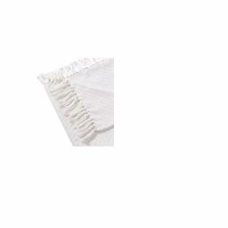 Unbranded MHF Home 50 in. x 60 in. 100% Cotton White Knit Throw Blanket with Tassels thumbnail 4