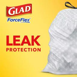 Glad ForceFlex 13 Gallon Tall Kitchen Drawstring Trash Bags with Febreze Gain Original Scent, 40 Count thumbnail 4