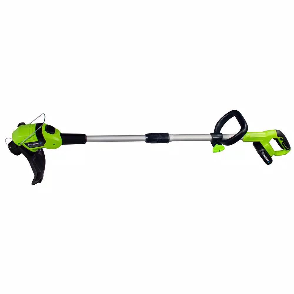Earthwise 20V Lithium-Ion Cordless String Trimmer with 2.0Ah Battery and Charger, 10 in. Cutting Width