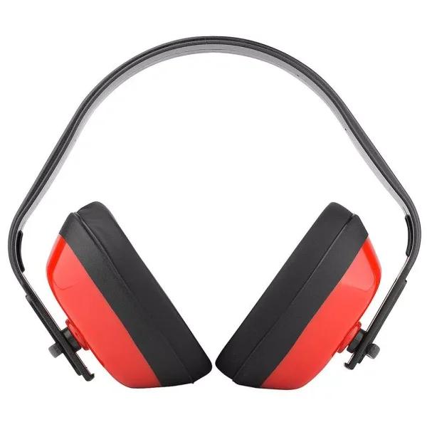 TR Industrial Safety Ear Muffs, Red Passive Hearing Protection, 26 dB NRR