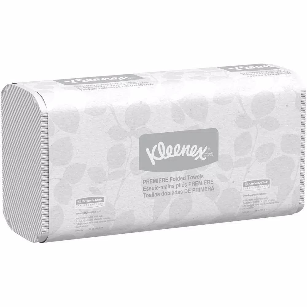 Kleenex Scottfold White Premiere Folded Paper Towels, 120 Count, 25 Pack Case