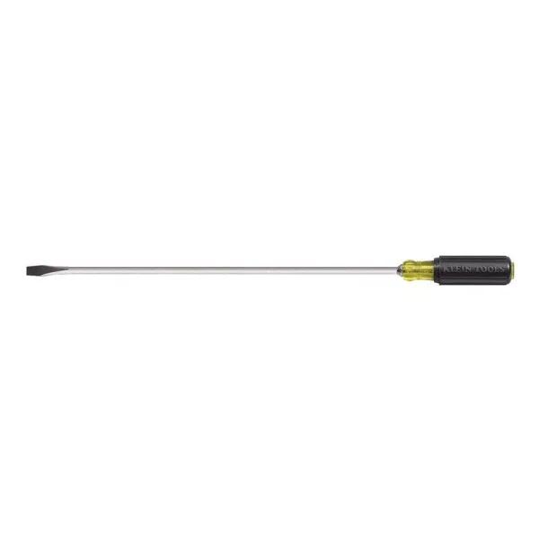 Klein Tools 1/2 in. Keystone-Tip Flat Head Screwdriver, 12 in. Heavy-Duty Square Shank