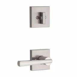Baldwin Prestige Spyglass Single Cylinder Satin Nickel Handleset with Square Lever and SmartKey Security thumbnail 8