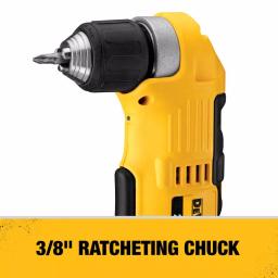 DEWALT 20V MAX Cordless 3/8 in. Right Angle Drill/Driver Kit with (1) 20V 3.0Ah Battery thumbnail 6