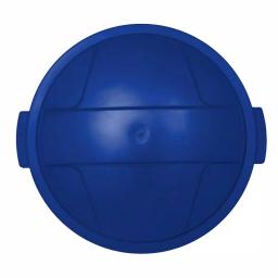 HDX Otto 32 Gal. Blue Round Plastic Recycling Bin with Lid and Recycling Logo thumbnail 3
