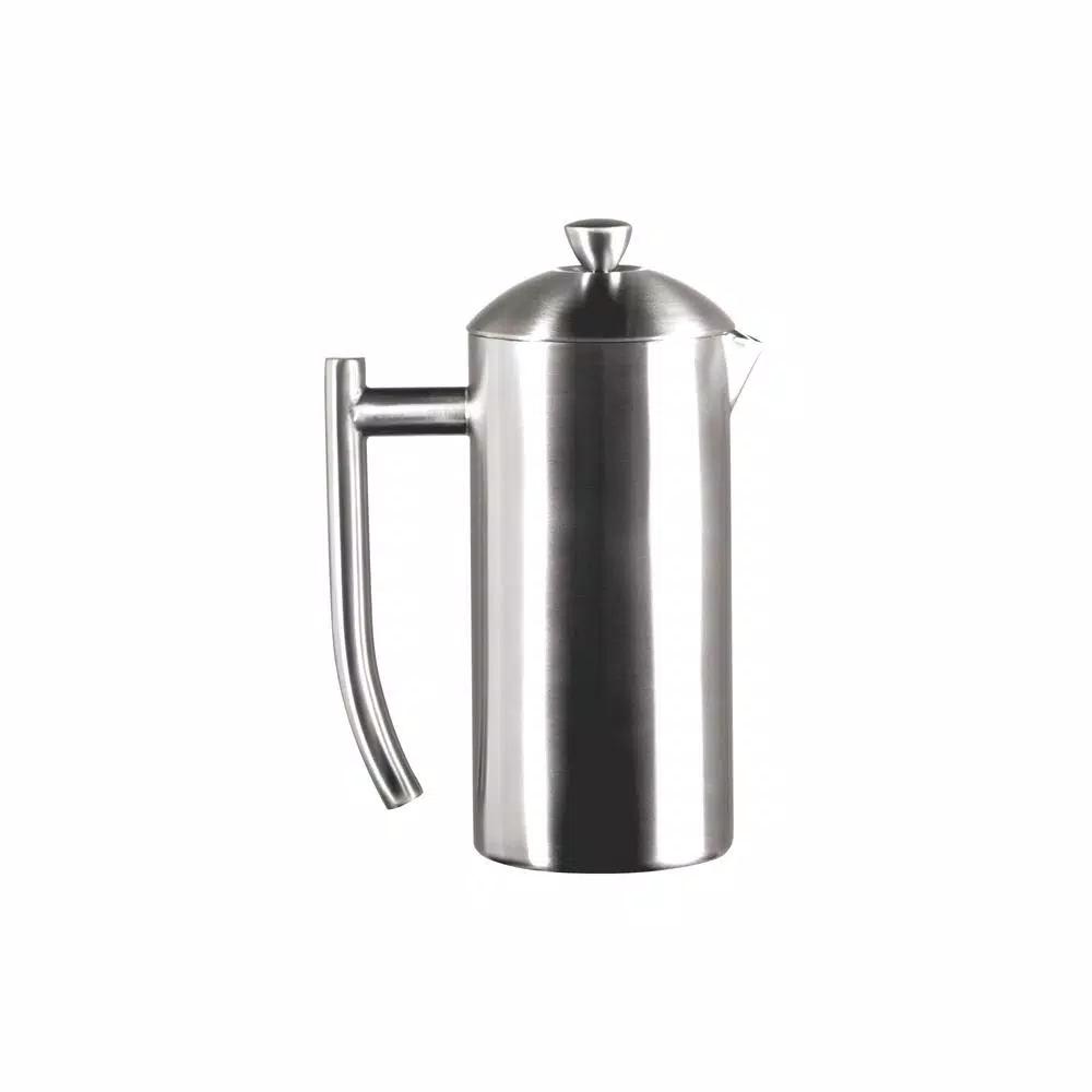Frieling 2-Cup Stainless Steel French Press, 17 oz Double-Walled Insulated Coffee Maker