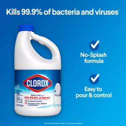 Clorox Splash-Less Concentrated Disinfecting Regular Liquid Bleach, 77 fl. oz. thumbnail 2