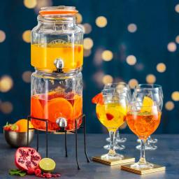 Kilner Stackable Glass Beverage Dispenser Set with Taps and Stand thumbnail 3