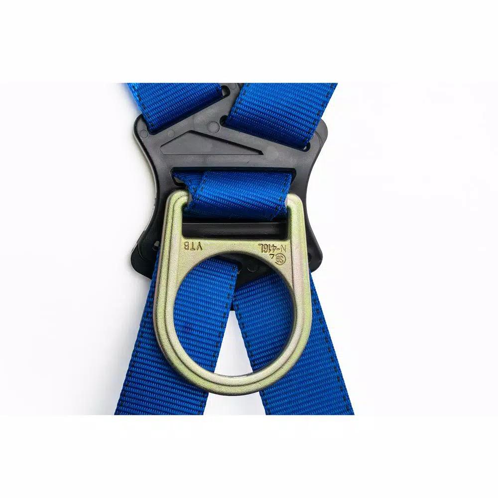 Werner LiteFit Standard 1 D-Ring Safety Harness, Medium/Large, Blue