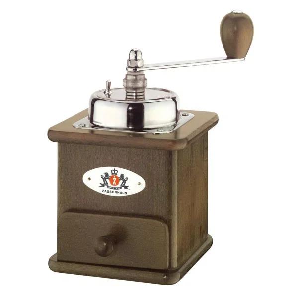 ZASSENHAUS Brasilia Manual Coffee Mill - Dark Beechwood with Steel Conical Burrs