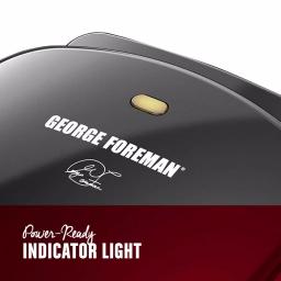 George Foreman Classic 2-Serving Indoor Electric Grill and Panini Press thumbnail 2
