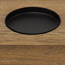 Stratton Home Decor Rustic 5-Candle Holder Centerpiece, Natural Wood and Black Metal thumbnail 4