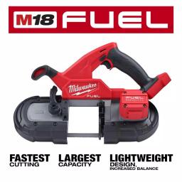 Milwaukee M18 FORCE LOGIC 6 Ton Cordless Knockout Tool Kit with M18 FUEL Compact Band Saw thumbnail 3