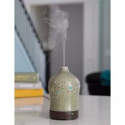Airome Perennial Ultrasonic Essential Oil Diffuser, 9.3 in, Jade Green Ceramic thumbnail 2