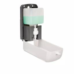 Alpine Industries 1200ml Automatic Wall Mount Foam Hand Sanitizer & Soap Dispenser, White thumbnail 3
