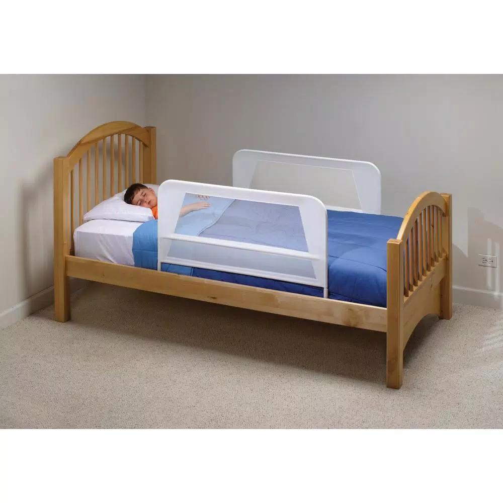KidCo Telescopic Mesh Bed Rail Double Pack, White