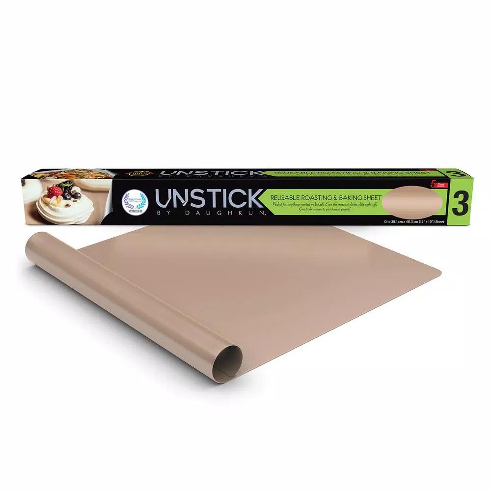Unbranded 1UNSTICK Reusable Non-Stick Roasting & Baking Sheet, 15 x 19 inch Fiberglass Mat