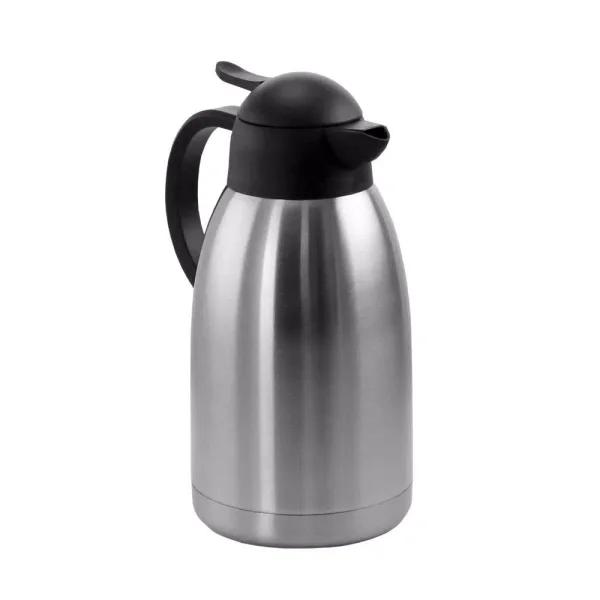 MegaChef 67.6 fl. oz. Stainless Steel Thermal Beverage Carafe with Black Lid
