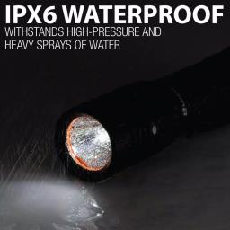 LUXPRO Pro Series 1000 Lumens LED Tactical Rechargeable Flashlight with TackGrip thumbnail 7
