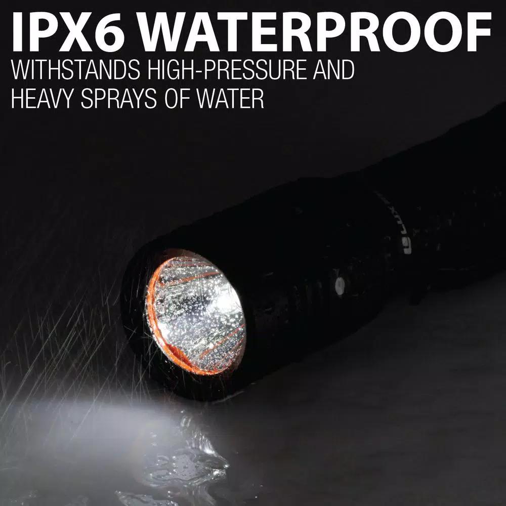 LUXPRO Pro Series 1000 Lumens LED Tactical Rechargeable Flashlight with TackGrip