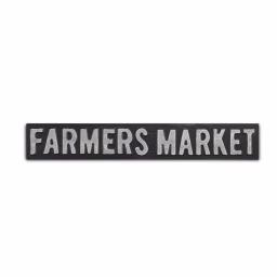 Cheungs Farmers Market Metal Wall Decor - Rustic Farmhouse Style Handcrafted Steel Sign thumbnail 4