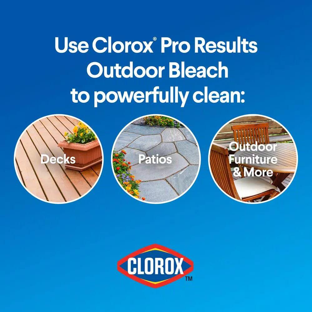 Clorox Outdoor Concentrated Liquid Bleach Cleaner, 81 oz