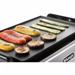 DeLonghi BGR50 2-in-1 Reversible Indoor Countertop Grill and Griddle, 140 sq. in., Stainless Steel thumbnail 4