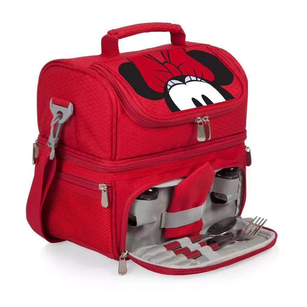 ONIVA Pranzo Minnie Mouse 3 Qt. 8-Can Insulated Lunch Tote Cooler Bag - Red