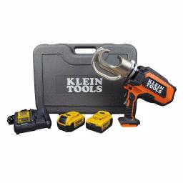 Klein Tools DeWALT 20V Cordless 12-Ton Battery-Operated Crimper Kit with Two 4 Ah Batteries, Charger, and Case thumbnail 1
