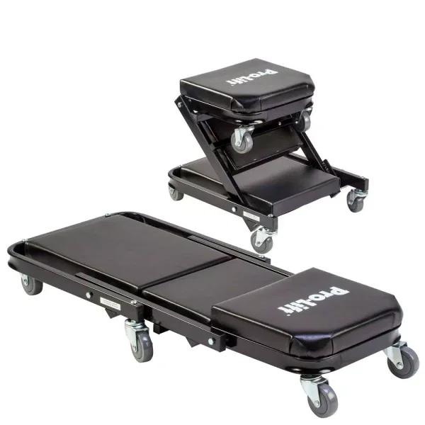 Pro-Lift Pro Lift C-9100 2-in-1 Mechanic Creeper and Z-Shape Seat, 450 lb. Capacity