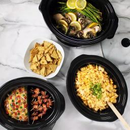 NESCO Pick-a-Pot 6 Qt. Stainless Steel Digital Slow Cooker with 3 Removable Ceramic Pots thumbnail 3