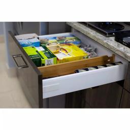 Unbranded Natural Bamboo Drawer Organizer - Expandable Spring-Loaded Divider for Kitchen, Office, and Home thumbnail 4