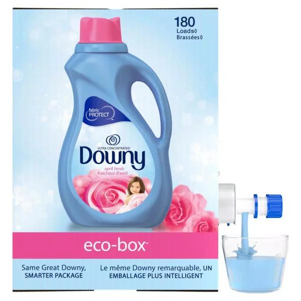 Downy Eco Box April Fresh Scent Fabric Softener, HE Compatible, 105 oz (180 Loads)