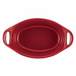 Rachael Ray 2-Piece Red Ceramic Oval Au Gratin Set, 12 oz. thumbnail 3