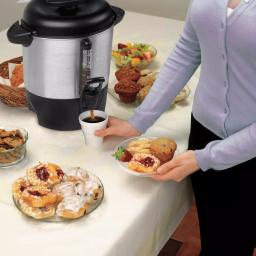Hamilton Beach 40-Cup Stainless Steel Coffee Urn, Electric Server with Dual Heaters thumbnail 2