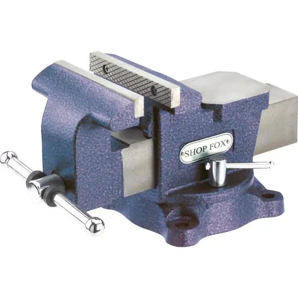 Shop Fox 6 in. Bench Vise with 360° Swivel Base and Pipe Jaws
