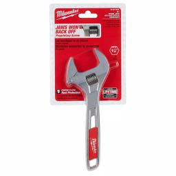Milwaukee 8 in. Wide Jaw Adjustable Wrench, Parallel Jaw Design thumbnail 3