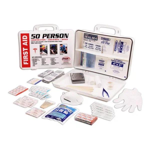 Rapid Care 233-Piece 50 Person OSHA/ANSI Compliant Poly First Aid Kit